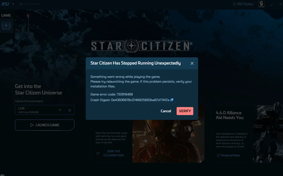 Game Crash Issues - Update Drivers and Verify Files